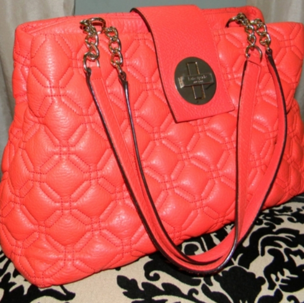 Kate Spade Astor Court Elena Pink Coral Purse - Picture 2 of 14
